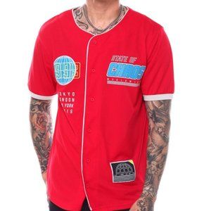 State Of Chaos Mesh Baseball Jersey by Brooklyn Cloth/Size M
